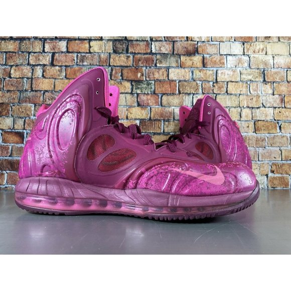 NIKE Air Max Hyperposite Mens Size 11 Raspberry Plum Pink Rare 524862-601 - Picture 6 of 9